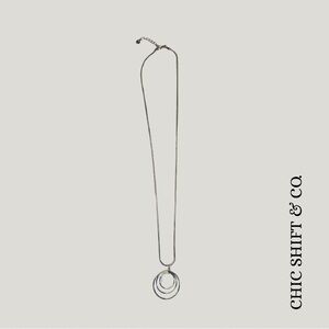 Charter Club Circle Pendant Necklace - Silver
